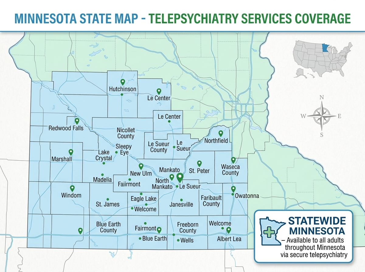 Telepsychiatry in Minnesota — Clear Path Psychiatry secure video psychiatric care